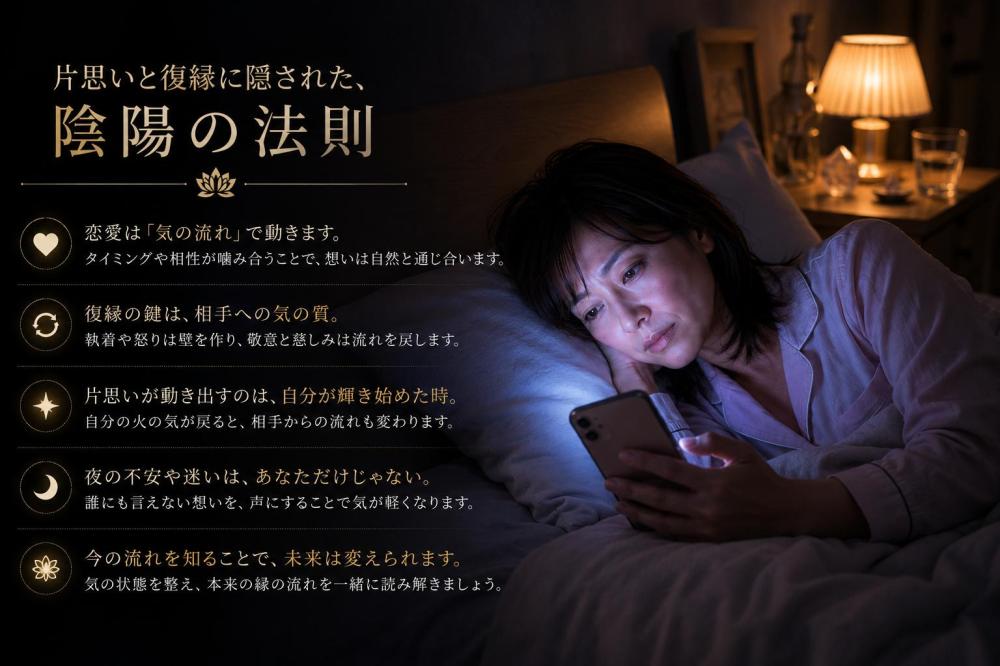 片思いと復縁に隠された、陰陽の法則