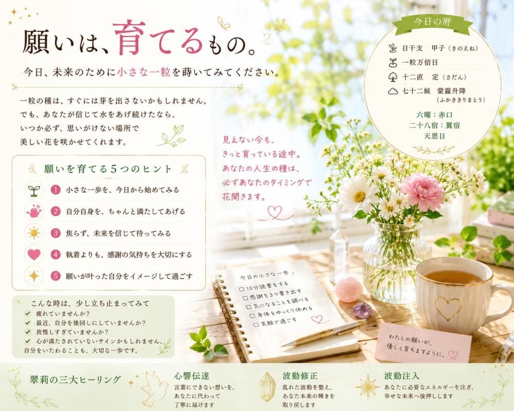 【一粒万倍日】願いが叶う人の共通点