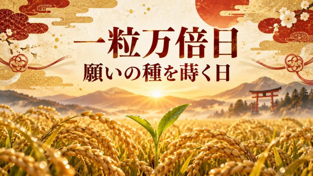今日は一粒万倍日！願いの種を蒔く日【２】