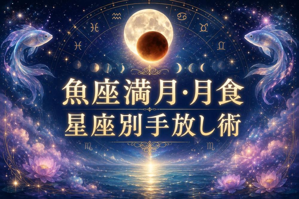 魚座満月・月食☆星座別手放し術