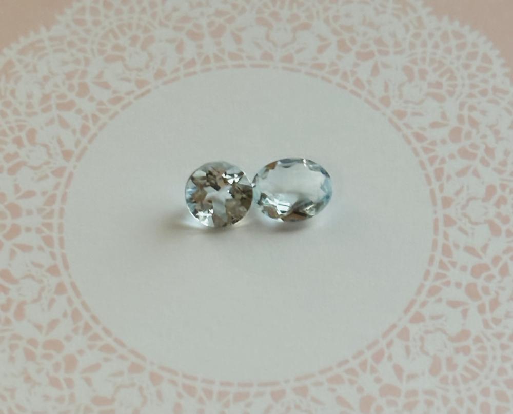 冬の晴れた空のような天然ブルートパーズ