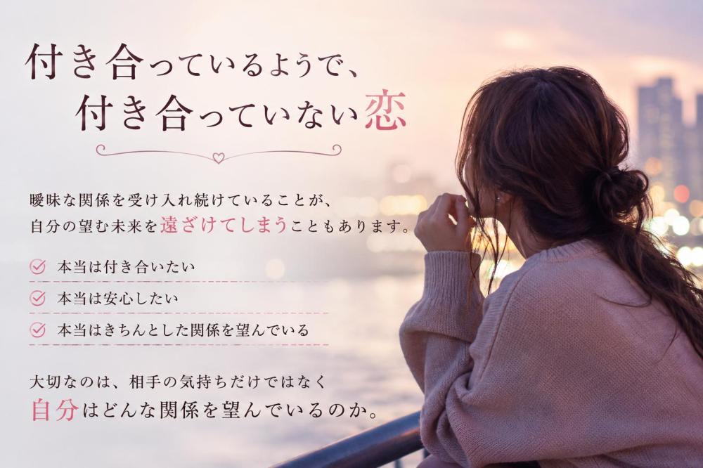 付き合っていないけど‥体は‥曖昧な関係