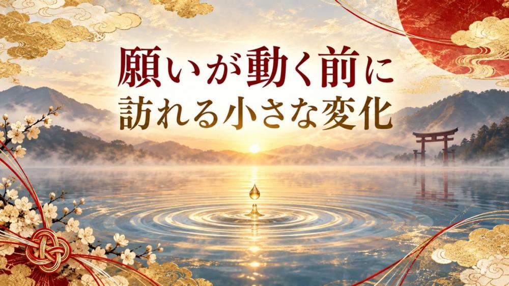 願いが動く前に訪れる小さな変化【３】