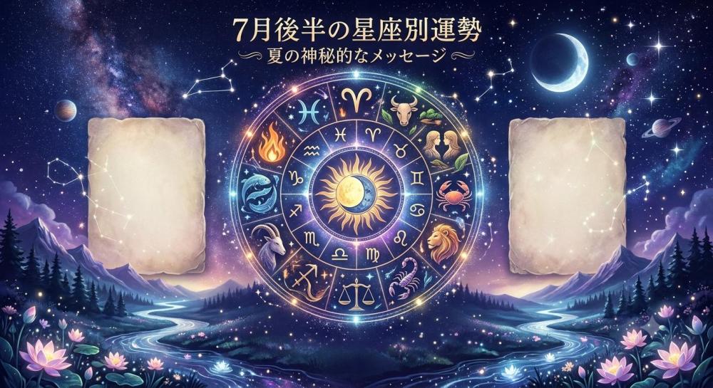 7月後半☆星座別運勢＆開運ポイント