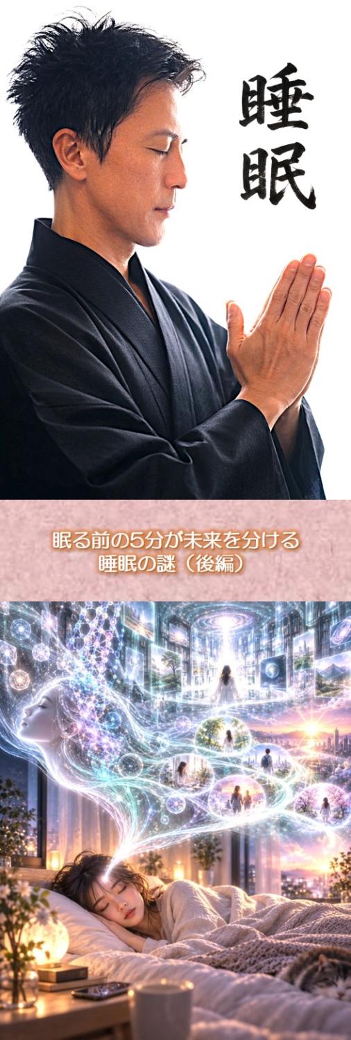 眠る前の5分が未来を分ける｜睡眠の謎