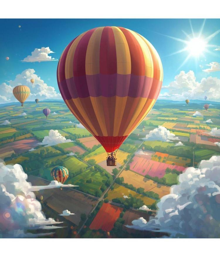 気球に乗って♪